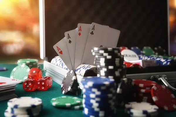 Microgaming slot with bonus feature activated